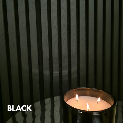 XL 300cm x 60cm Acoustic Slatted Wall Panel (Multiple Colours)